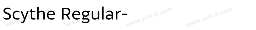 Scythe Regular字体转换